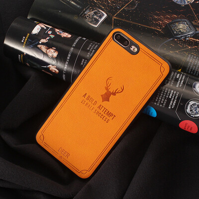 

Elk Embossed Mobile Phone Case For iPhone 8 Plus Shell