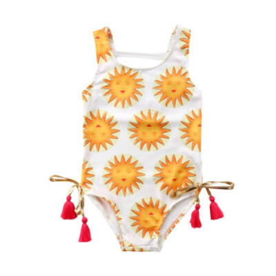 

Toddler Baby Kids Girl Sun Print Bikini Swimsuit Swimwear Bathing Suit One-piece