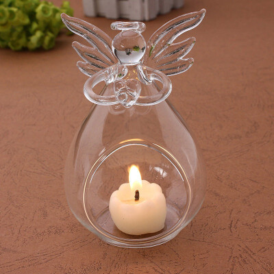 

Crystal Glass Hanging Candle Holder Candlestick Romantic Wedding Dinner Decor UK