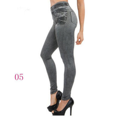 

Womens Pencil Stretch Denim Skinny Slim Jeans Pants High Waist Jeans Trousers
