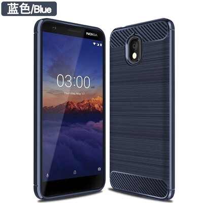 

Fivice Nokia 3 2018 case Brushed carbon fiber silicone anti-fall soft shell phone case