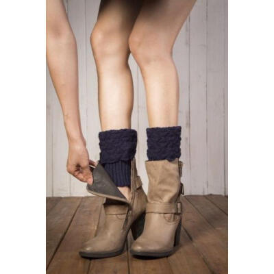 

Women Soft Winter Cable Knit Boot Warm Socks Knitted foot cover Fashion