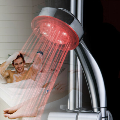 

Handheld 7 Color LED Romantic Light Water Bath Home Bathroom Shower Head