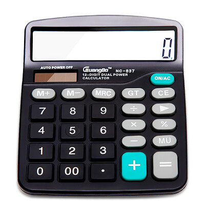 

Broad Power GuangBo Dual Power Solar Calculator Desktop Computer NC-837