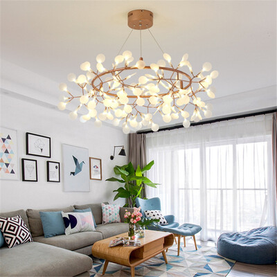 

Baycheer HL487608 Indoor Accent Lighting Rose Gold Branch LED Chandelier108Lights