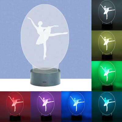 

Ballerina Girl LED Multi-color Night Light Dancing Decor Lamp