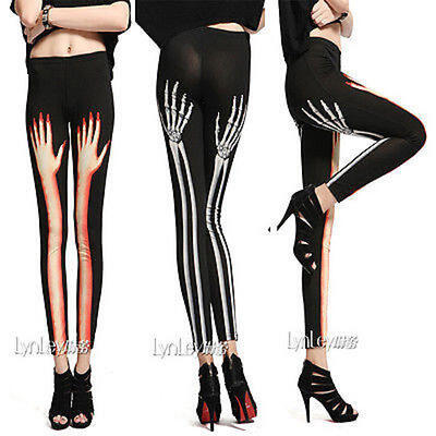 

Women Ladies High Waist Wet Look Faux Imitation Leather Leggings Pants