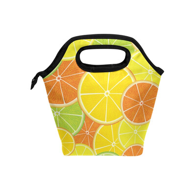 

Lunch Bag Tote Bag Lemon Pieces Travel Picnic Organizer Lunch Holder Handbags Lunch Bag Box