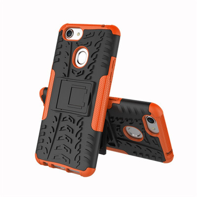 

Fivice OPPO F5 Case TPU anti-fall tire pattern back clip bracket phone case