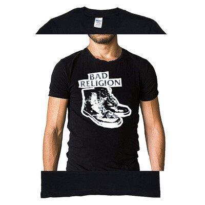 

Bad Religion Iconic Dr Martens Boots T-Shirt - Punk Rock Melodic Hardcore XL