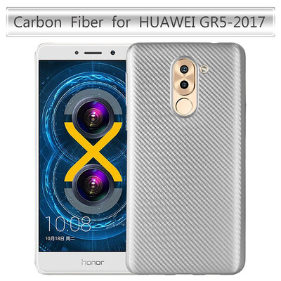 

Goowiiz Phone Case For Huawei GR5 2017Honor 6XMate 9 LiteNova Luxury Ultra-thin Carbon Fiber Soft Silicone Complete protection