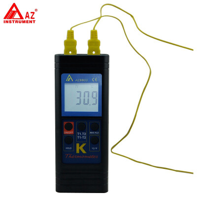 

AZ-8803 Handheld Digital Dual K Type Thermocouple Thermometer Meter - Fashion design&the most popular & fast K type thermocou