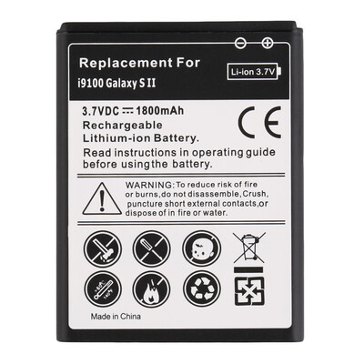 

New 1650mAh Standard Li-Ion Battery Replacement for Samsung Galaxy s Ⅱ i9100