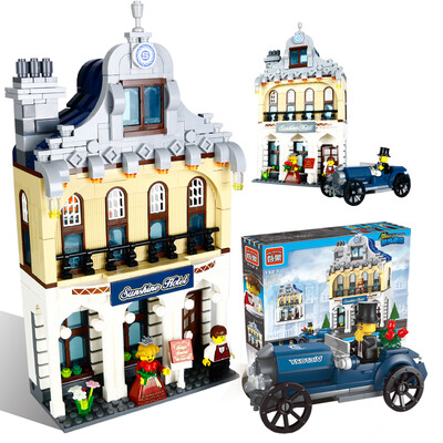 

Enlightenment ENLIGHTEN Puzzle Assembled Building Blocks City Series Buses 1121 Children&39s Pinch Toys