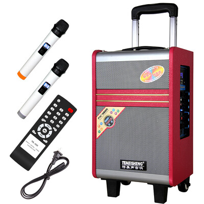 

Специальный красочный звук QX08 серии квадратный танец с Bluetooth наружной аудио батареи мобильного рычага квадратных громкоговорителей высокой мощности (12-дюймовый бас + двойной беспроводной микрофон)