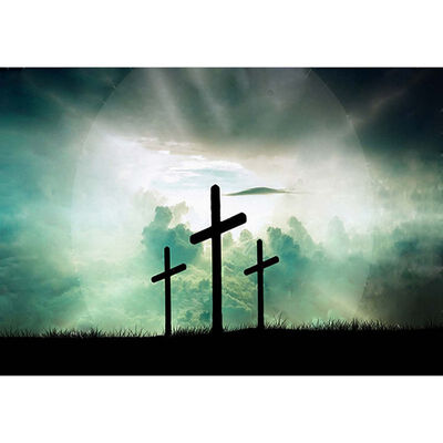 

UpperX Full Square 5D Diy Diamond Painting Cross Stitch "Landscape cross" Diamond Embroidery Mosaic Decor Paintings Gift