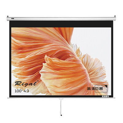 

Rigal 100 inch 43 hand-operated self-locking curtain projector screen projector screen projection screen projection cloth