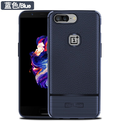 

Fivice Oneplus5 case luxury silicone anti-fall lychee phone case