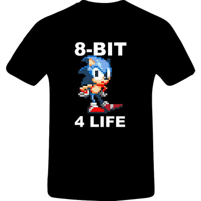 

8 Bit for Life Sonic Custom Tshirt