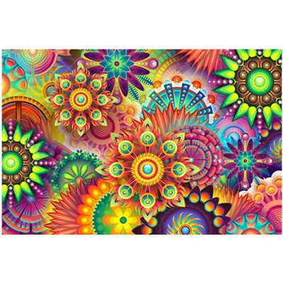 

UpperX Full Drill 5D Diy Diamond Painting Cross Stitch "Colorful Flower" 3D Diamond Embroidery Mosaic Decor Paintings