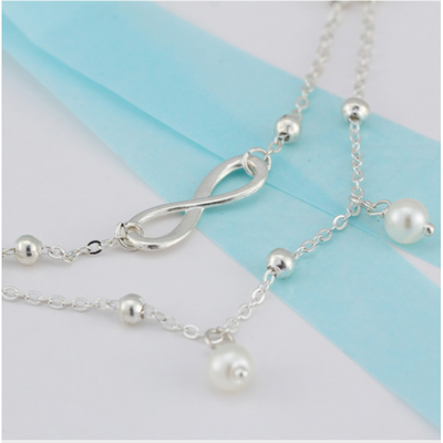 

Women Fashion Double Chain Ankle Anklet Bracelet Barefoot Sandal Beach Foot Gift