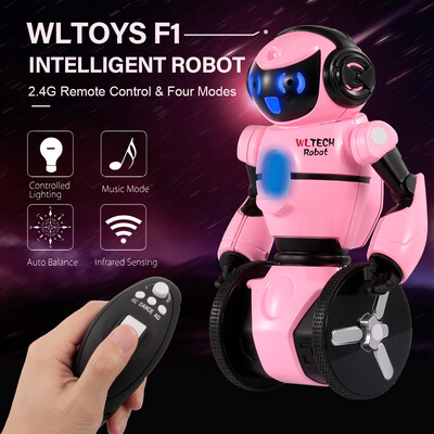 

Wltoys F1 24G Remote Control Intelligent Motion Sensing Robot Carrier Robot RC Toy Gift for Children Kids Entertainment