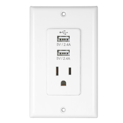 

Wireless Home Plug Socket Adaptor Plug with USB Interface