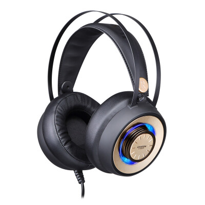 

Hyundai (HYUNDAI) HY-A901MV put on stereo gaming gaming headset computer headset headset / low frequency shock / cool LED light black gold