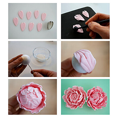 

4шт из нержавеющей стали Сердце гвоздика Fondant торт декора Плесень Резак