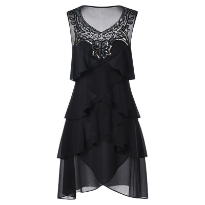 

Sleeveless Chiffon Dress