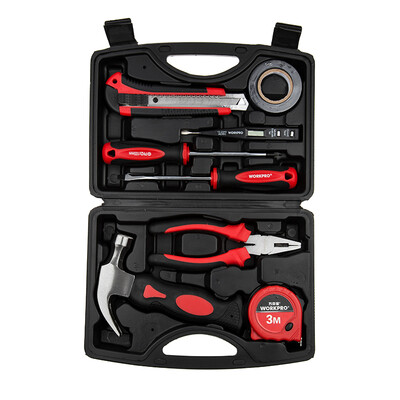 

WORKPRO W00010004 Household Toolbox Set Electrician Woodworking Hardware Hand Tools Set of 39 sets
