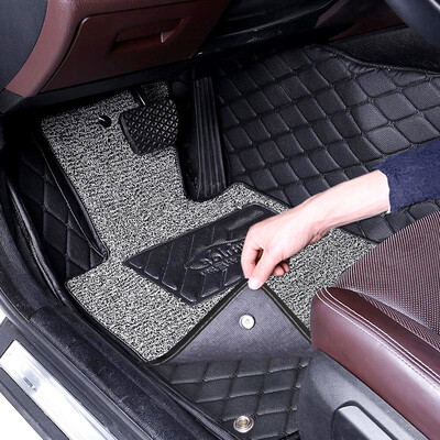 

BOLISH full of double-layer wire ring car mat wire ring leather double detachable car mat factory straight hair beige beige wire ring