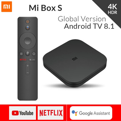 

2018 Original Xiaomi Mi TV BOX S Smart 4K Ultra HD 2G 8G Android 81 WIFI Google Cast Netflix Media Player IPTV Set top Box 3