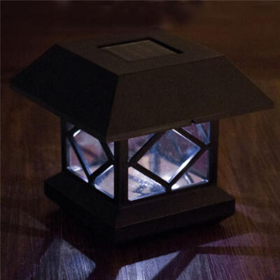 

Outdoor Garden Solar LED Post Deck Cap Auto Sensor Fence Light Landscape Lamp