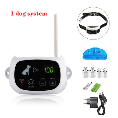 

Wireless Electric Dog Pet Fence Containment System Transmitter Collar Waterproof