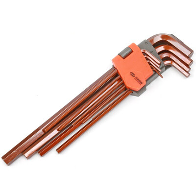 

Huafeng Jarrow HF-8721519 9 штук специальной длинной головки Набор шестигранных ключей Набор инструментов для метрических ключей S2