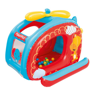 

Bestway Fisher-Price Inflatable Game House Ocean Pool 137X112x97cm Family Funground Outdoor Toys (with 25 ocean balls) 93502