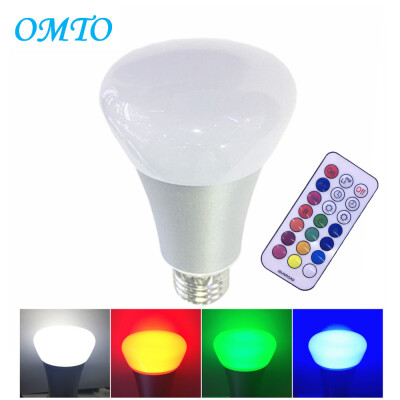 

OMTO E27 10W A19 Timing Remote Controller RGBW Color Changing LED Light Bulbs