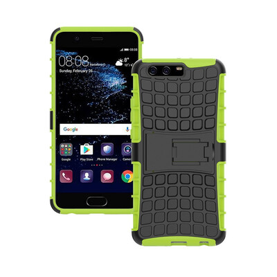 

Fivice Huawei P10 Plus Case TPU anti-fall tire pattern back clip bracket phone case