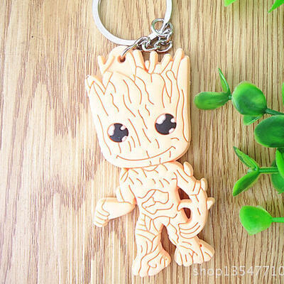 

New Baby Groot Guardians of the Galaxy Vol 2 Key Chain Alloy Key Ring Pendant