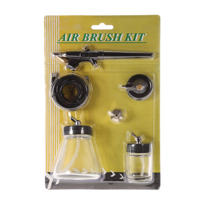 

New Beginner Siphon Feed 08mm Spray Paint Airbrush Mini Single Action Air Brush Kit with Hose Bottle Spray Tool for Body Painting