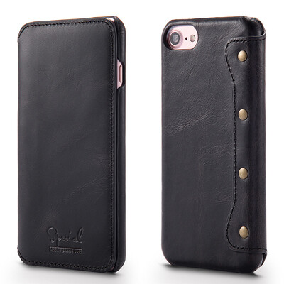 

New iPhone8 Mobile Phone Case Samsung S9Plus Wallet Card Card Flip Leather Case