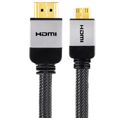 

Ferguson cabos F003503 mini hdmi turn hdmi line small turn large standard cable flat panel computer high-definition line 3 meters alloy upgrade section