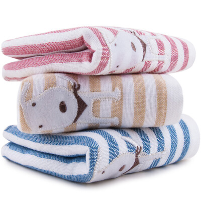 

Sanli Pure Cotton Zebra Line Вышитый щенок Детское полотенце A-сторонняя марля B-side Терьер для стирки Маска для лица 26 × 50 см / 3