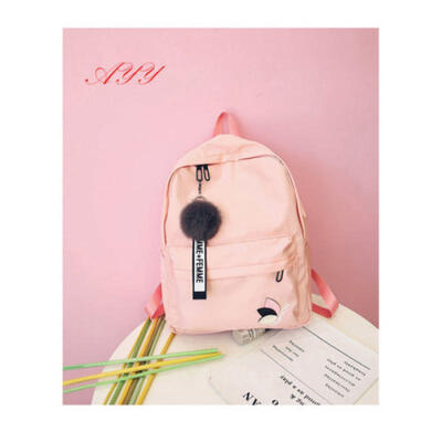 UK Women Fashion Canvas Girl Cute Backpack Travel Rucksack Shoulder School Bag