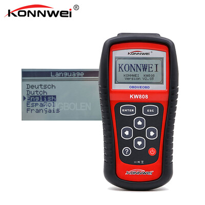 

KONNWEI KW808 OBD2 Auto Scanner Code Reader EOBDCAN Diagnostic Tool like Autel MS509 Creader Freeze Data Graphing Datastream