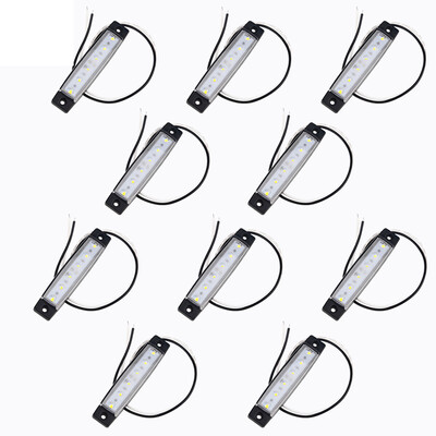 

10PCS YWXLight LED Truck Bus Trailer Side Marker Indicators Light Tail Taillight Brake Stop Lamp DC 24V