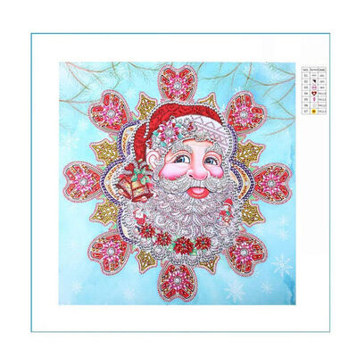 

UpperX Special Shaped Diamond Painting DIY 5D Partial Drill Cross Stitch Kits Santa Claus Diamond Painting