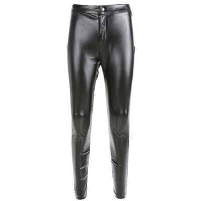 

Women High Waist Leggings Stretchy PU Leather Trousers Slim Pencil Pants AU