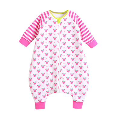 

Disney Baby Disney Baby Baby Sleeping Bag Spring&Autumn Anti-Kicking Cotton Thin Childrens Legs Sleeping Bag White Strawberry Point 80cm